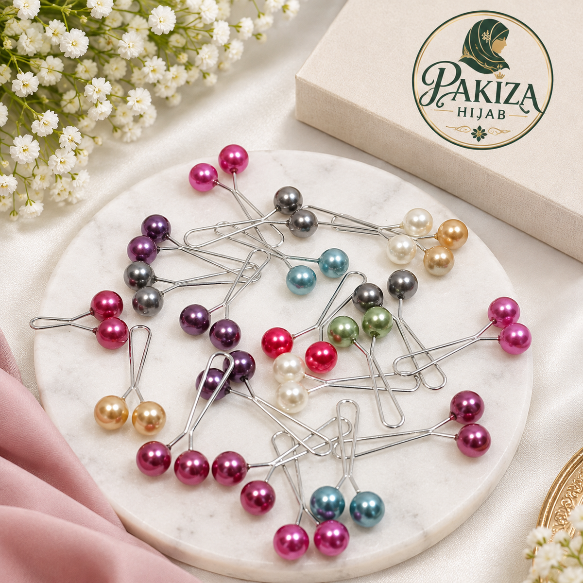 Pack of 2 Twin Style Pins For Scarfs