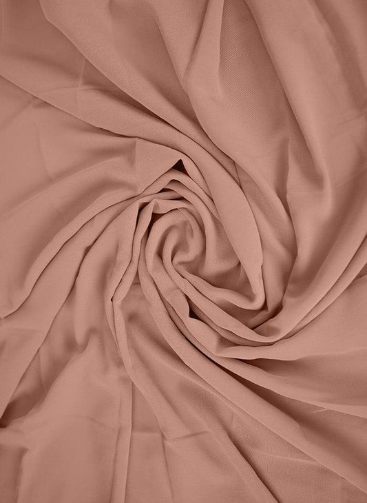 Peach Pie Plain Chiffon Scarf